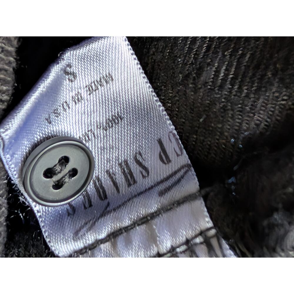 CP Shades Black 100% Linen Button Front Tunic Shirt S Made in USA EUC - Picture 10 of 10